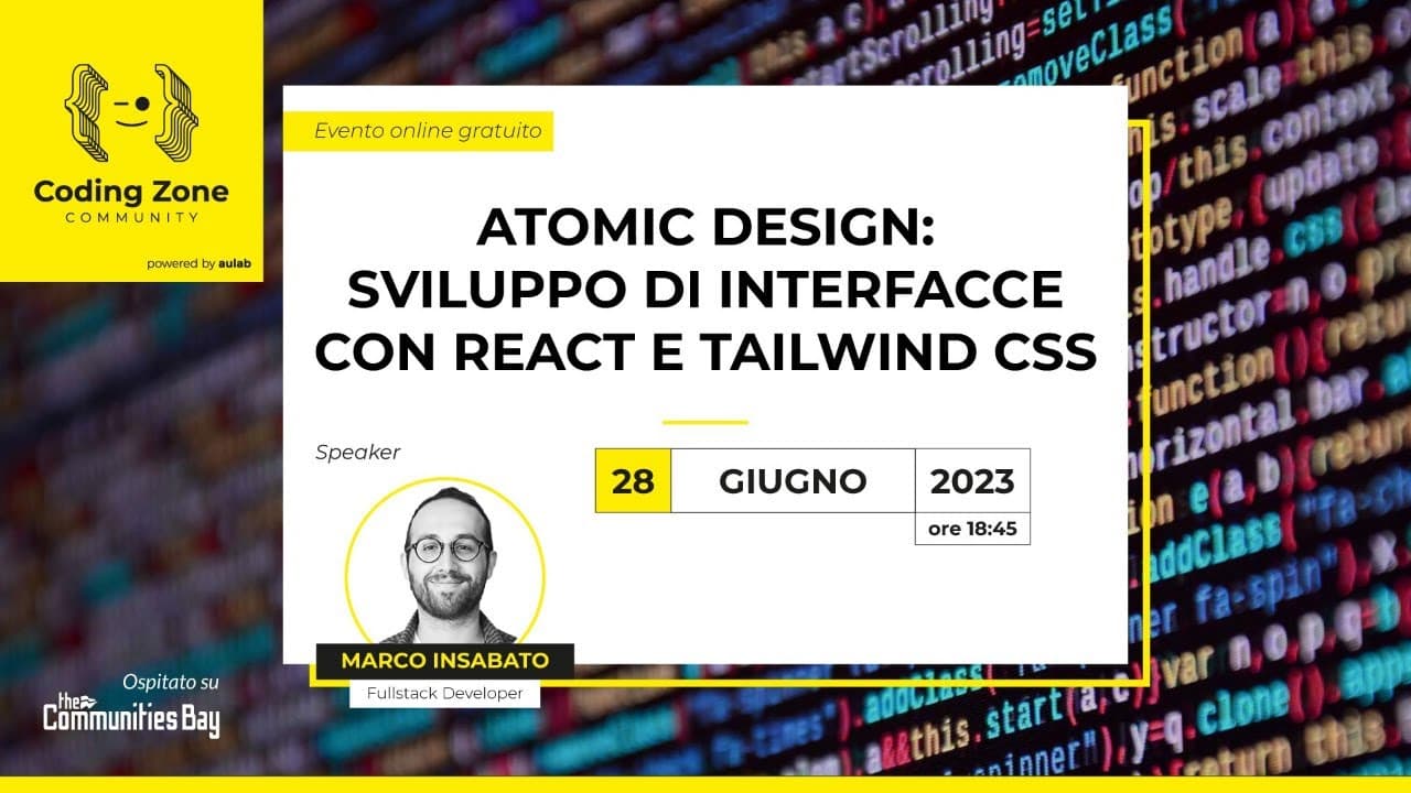 Atomic Design: Sviluppo di interfacce con React e Tailwind CSS