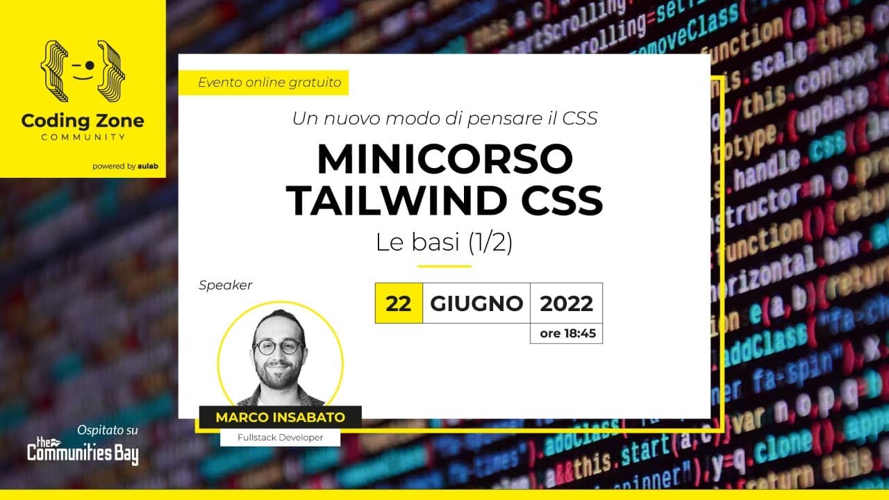 Minicorso Tailwind CSS (1 di 2)