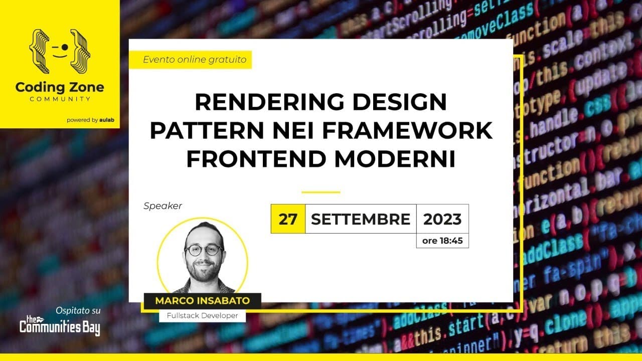 Rendering Design Pattern nei Framework Frontend Moderni